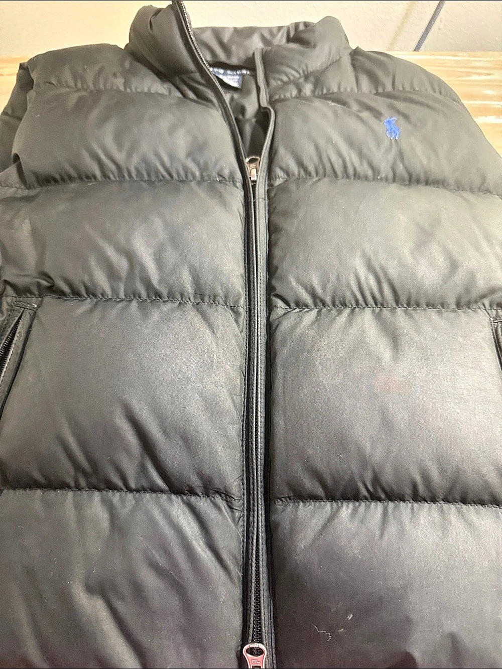Ralph Lauren Black Puffer Vest Like New